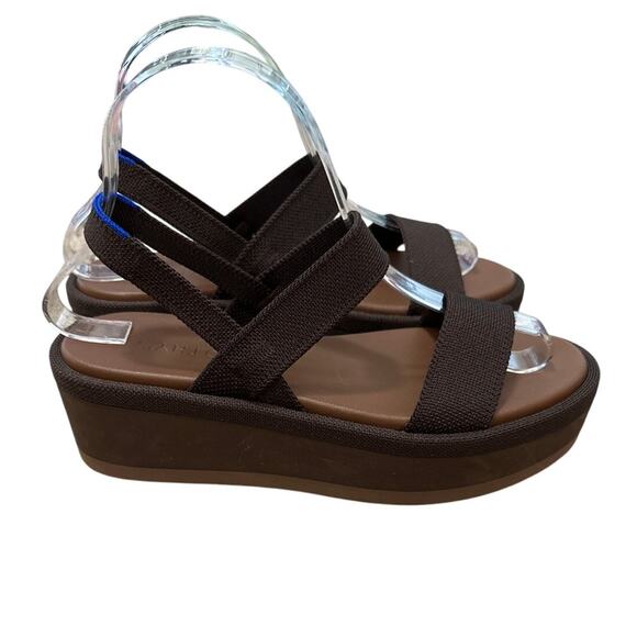 Rothy's The Lightweight Wedge Sandal Cardamom Size 6.5 New - Picture 3 of 7